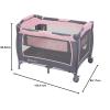 imageBaby Trend Lullaby Nursery Suite EZFold Playard with Portable Rocking Lounger Madrid PlaidCozy Pink