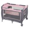 imageBaby Trend Lullaby Nursery Suite EZFold Playard with Portable Rocking Lounger Madrid PlaidCozy Pink