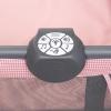 imageBaby Trend Lullaby Nursery Suite EZFold Playard with Portable Rocking Lounger Madrid PlaidCozy Pink