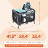 imageBaby Trend Lullaby Nursery Suite EZFold Playard with Portable Rocking Lounger Madrid PlaidLaguna