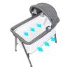 imageBaby Trend QuickFold 2in1 Rocking Bassinet Shadow Stone GrayRestful Grey