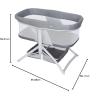 imageBaby Trend QuickFold 2in1 Rocking Bassinet Shadow Stone GrayShadow Stone Gray