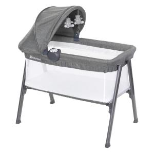 imageBaby Trend QuickFold 2in1 Rocking Bassinet Shadow Stone GrayRestful Grey
