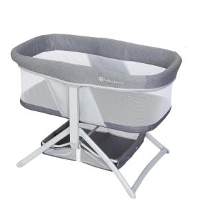 imageBaby Trend QuickFold 2in1 Rocking Bassinet Shadow Stone GrayShadow Stone Gray