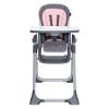 imageBaby Trend Adapt SpaceSaving Booster High Chair Pebblestone AquaCozy Pink