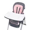 imageBaby Trend Adapt SpaceSaving Booster High Chair Pebblestone AquaCozy Pink