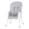 imageBaby Trend Adapt SpaceSaving Booster High Chair Pebblestone AquaCrosshatch Grey