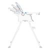 imageBaby Trend Adapt SpaceSaving Booster High Chair Pebblestone AquaOrbits White