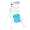imageBaby Trend Adapt SpaceSaving Booster High Chair Pebblestone AquaOrbits White