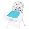 imageBaby Trend Adapt SpaceSaving Booster High Chair Pebblestone AquaOrbits White