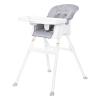 imageBaby Trend Adapt SpaceSaving Booster High Chair Pebblestone AquaRetro Grey