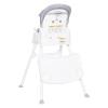 imageBaby Trend Adapt SpaceSaving Booster High Chair Pebblestone AquaRetro Grey