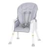 imageBaby Trend Adapt SpaceSaving Booster High Chair Pebblestone AquaRetro Grey