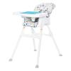 imageBaby Trend Adapt SpaceSaving Booster High Chair Pebblestone AquaTwo of a Kind Grey