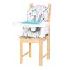 imageBaby Trend Adapt SpaceSaving Booster High Chair Pebblestone AquaTwo of a Kind Grey