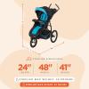 imageBaby Trend Expedition DLX Jogger Travel System Sports GreyUltra Marine Plus