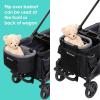 imageBaby Trend Expedition LTE 2in1 Stroller Wagon Desert BlueDash Black