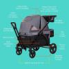 imageBaby Trend Expedition LTE 2in1 Stroller Wagon Desert BlueDash Black