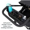 imageBaby Trend Expedition LTE 2in1 Stroller Wagon Desert BlueUltra Black