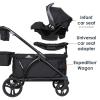 imageBaby Trend Expedition LTE 2in1 Stroller Wagon Desert BlueUltra Black