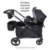 imageBaby Trend Expedition LTE 2in1 Stroller Wagon Desert BlueUltra Black