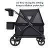imageBaby Trend Expedition LTE 2in1 Stroller Wagon Desert BlueUltra Black
