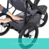 imageBaby Trend Expedition Zero Flat Jogger Travel System with LED Lights Dash Grey