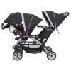 imageBaby Trend Infant and Toddler Double Stroller ampamp Car Seat Combo 2 Pc Set Khaki  Portable and Lightweight Stroller Duo and Car Seat Travel System TandemStormy