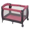 imageBaby Trend Lil Snooze Deluxe III Nursery Center Playard for Twins Cozy GreyCozy Berry