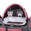 imageBaby Trend Lil Snooze Deluxe III Nursery Center Playard for Twins Cozy GreyCozy Berry
