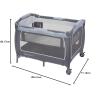 imageBaby Trend Lil Snooze Deluxe III Nursery Center Playard for Twins Cozy GreyCozy Grey