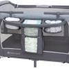 imageBaby Trend Lil Snooze Deluxe III Nursery Center Playard for Twins Cozy GreyCozy Grey