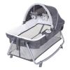 imageBaby Trend Lil Snooze Deluxe III Nursery Center Playard for Twins Cozy GreyCozy Grey