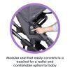 imageBaby Trend Morph Single to Double Modular Stroller Dash BlackDash Grey