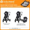 imageBaby Trend Morph Single to Double Stroller Infant Car Seat Adapter