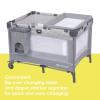 imageBaby Trend Nursery Den Playard with Snooze Pod and Flip Over Changer Diamond SageMadrid Plaid