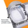 imageBaby Trend Nursery Den Playard with Snooze Pod and Flip Over Changer Diamond SageMadrid Plaid