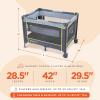 imageBaby Trend Portable Playard with Bassinet and Travel Bag Nursery Center LimeTwinkle Lime