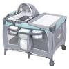 imageBaby Trend Nursery Den Playard with Snooze Pod and Flip Over Changer Diamond SageCozy Mint