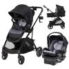 imageBaby Trend Passport Switch 6in1 Modular Stroller Travel System with EZLift PLUS Infant Car Seat Dash BlackDash Black