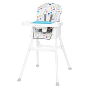 imageBaby Trend Adapt SpaceSaving Booster High Chair Pebblestone AquaOrbits White