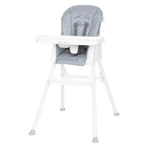 imageBaby Trend Adapt SpaceSaving Booster High Chair Pebblestone AquaRetro Grey