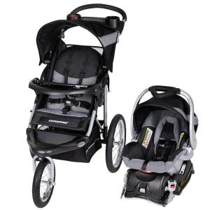 imageBaby Trend Expedition Jogger Travel System with EZ FlexLoc Infant Car Seat Millenium WhiteMillennium White