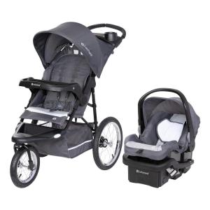 imageBaby Trend Expedition Jogger Travel System with EZLift Infant Car Seat Dash PinkDash Grey