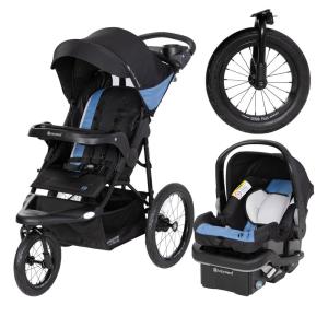 imageBaby Trend Expedition Zero Flat Jogger Travel System with LED Lights Dash Blue