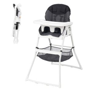 imageBaby Trend Flat Fold High Chair Stellar Black