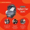 imageBaby Trend Ally Newborn Baby Infant Car Seat Carrier Travel System with Harness and Extra Cozy Cover for Babies Up to 35 Pounds StormyMagnolia