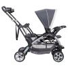 imageBaby Trend Double Infant and Toddler Stroller w Harness and Basket Sit N Stand KhakiMagnolia