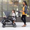 imageBaby Trend Double Infant and Toddler Stroller w Harness and Basket Sit N Stand KhakiMagnolia