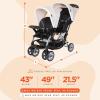 imageBaby Trend Double Infant and Toddler Stroller w Harness and Basket Sit N Stand KhakiModern Khaki